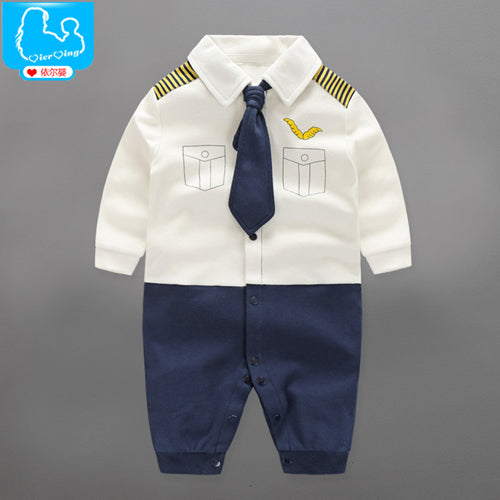 Newborn Baby Boy Rompers 100% Cotton Tie Gentleman Suit Bow Leisure Body Suit Clothing Infant Jumpsuit Toddler Boys Clothes