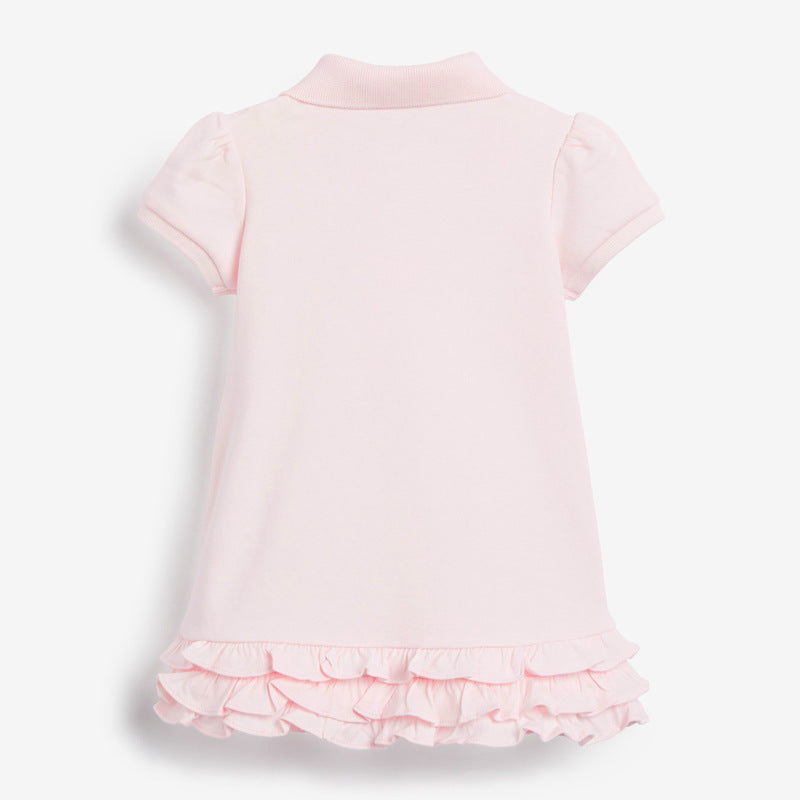 Children's Dress Summer New Children's Clothing Solid Color Girls' Dress Knitted Children's Skirt