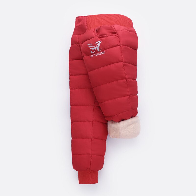 Warm Thicken Boys Girls Down Pants Winter Children High Quality Trousers Teens Boy Girl Down Trousers Kids Ski Down Padded Pants