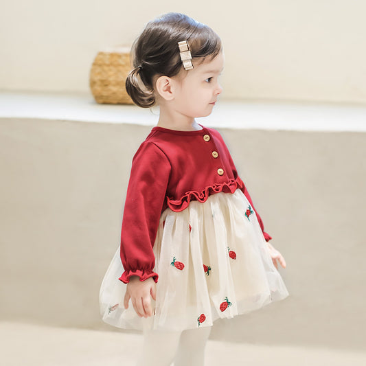 Baby Girl Princess Skirt Spring And Autumn New Spring Skirt 3 Year Old Girl Dress Gauze Skirt 1 Year Old Baby Dress