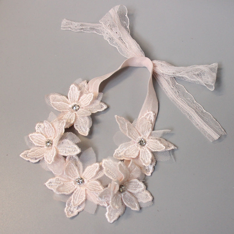 Baby Hair Band Korean Style Headwear Female Baby Princess Hair Accessories Flower 100-Day Photography Cute Hair Band Children's Hair Accessories