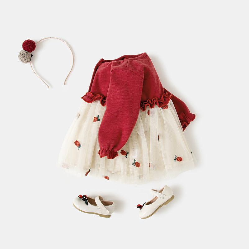 Baby Girl Princess Skirt Spring And Autumn New Spring Skirt 3 Year Old Girl Dress Gauze Skirt 1 Year Old Baby Dress
