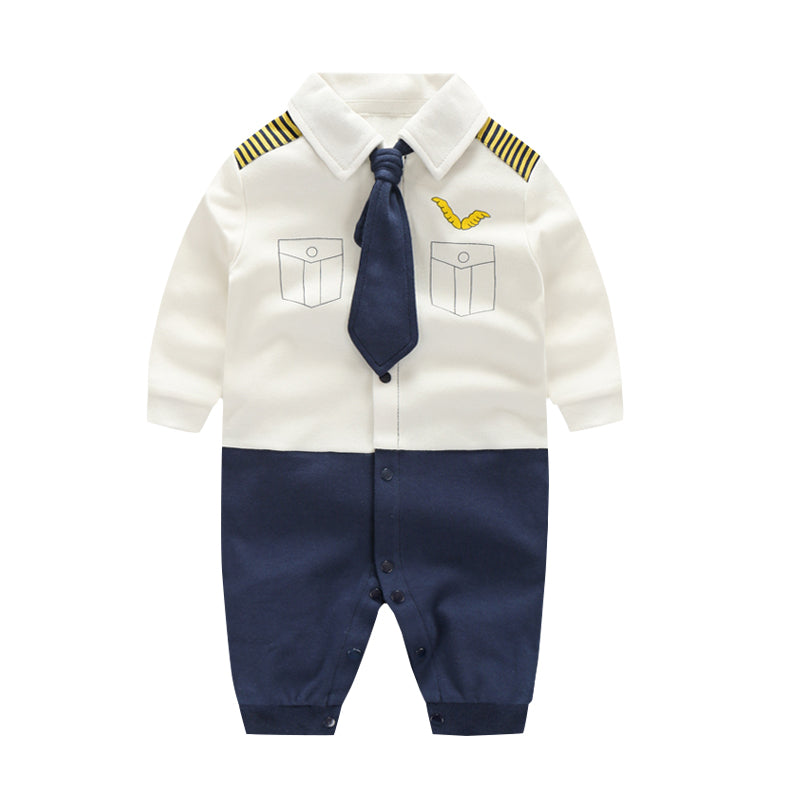 Newborn Baby Boy Rompers 100% Cotton Tie Gentleman Suit Bow Leisure Body Suit Clothing Infant Jumpsuit Toddler Boys Clothes