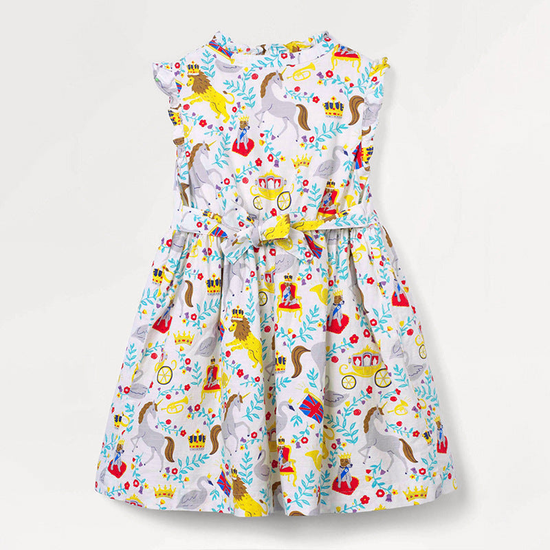 Girls' Dresses  Clothing Summer New Children's Skirts Sleeveless Cotton Children's Dresses