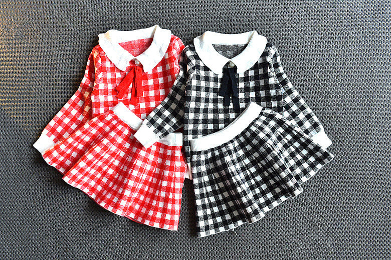 Knitting coat of foreign gas of girl of new fund of children's outfit autumn + skirt of knitted half is sweet two sets