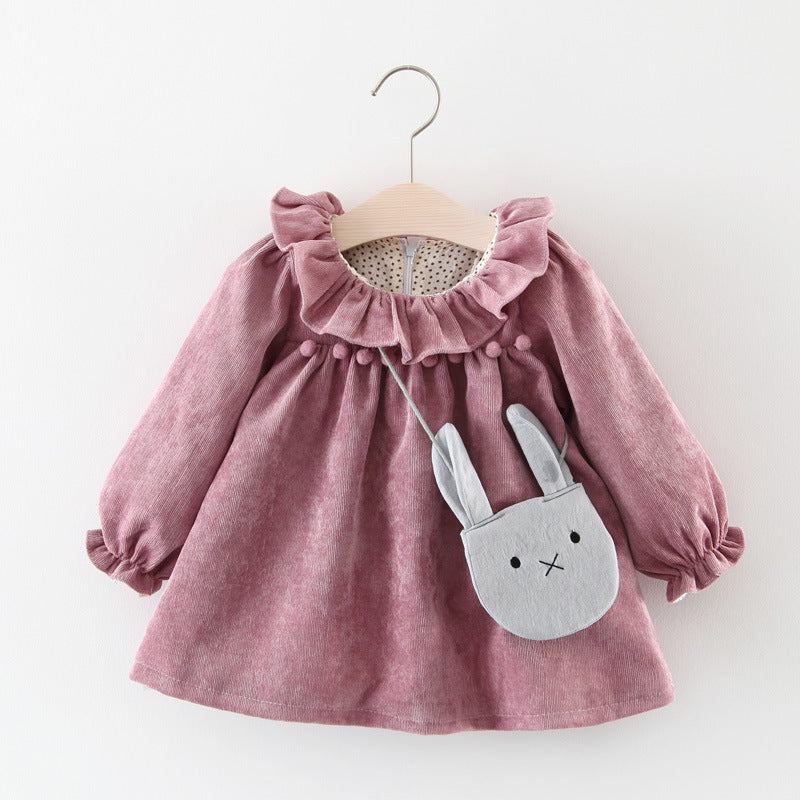 Foreign Trade Children's Wear 2021 Spring And Autumn New Version Of Girls' Cotton Long Sleeved Dress, Baby Princess Skirt Taobao Consignment