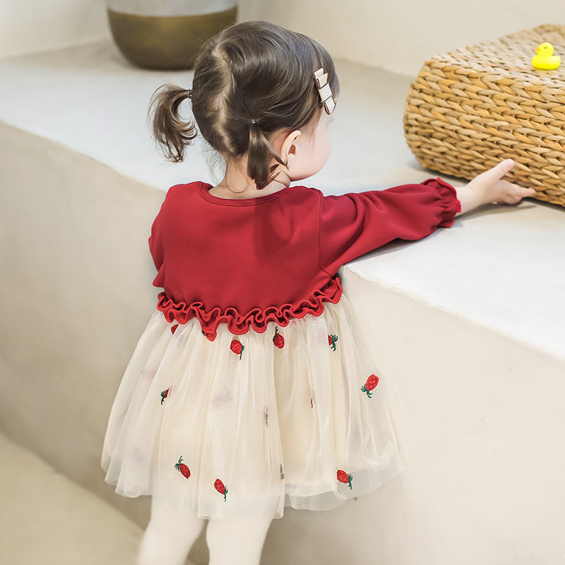 Baby Girl Princess Skirt Spring And Autumn New Spring Skirt 3 Year Old Girl Dress Gauze Skirt 1 Year Old Baby Dress