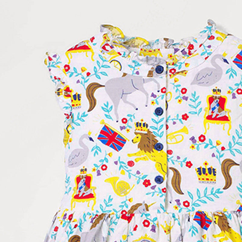 Girls' Dresses  Clothing Summer New Children's Skirts Sleeveless Cotton Children's Dresses