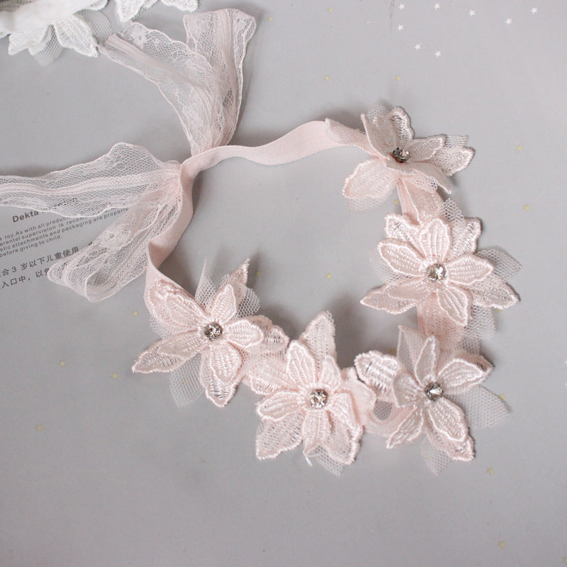 Baby Hair Band Korean Style Headwear Female Baby Princess Hair Accessories Flower 100-Day Photography Cute Hair Band Children's Hair Accessories