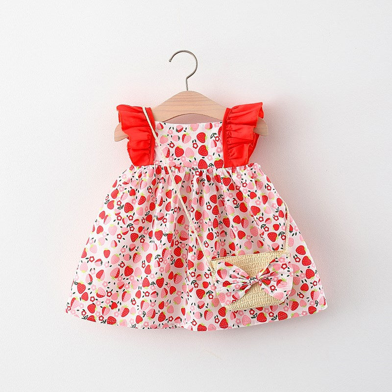 Children's Skirt Girl Baby Summer Dress New Sleeveless Cute Dress Girls Beach Skirt