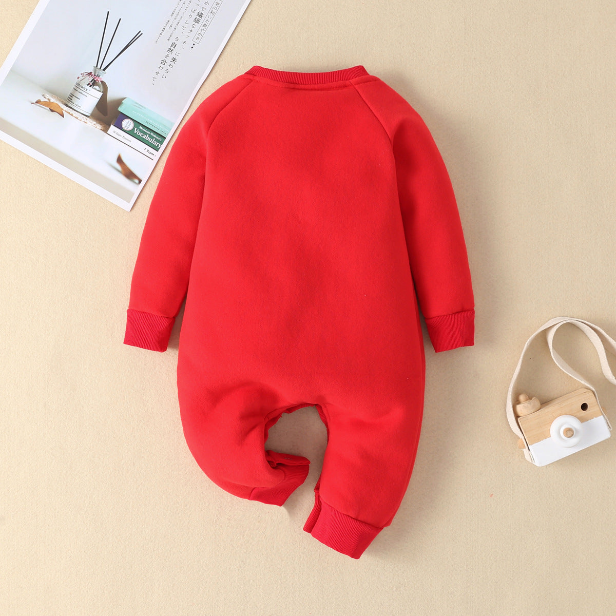 Christmas Clothes Baby Newborn Festival Christmas Old Man Elk Bag Fart Clothes Romper