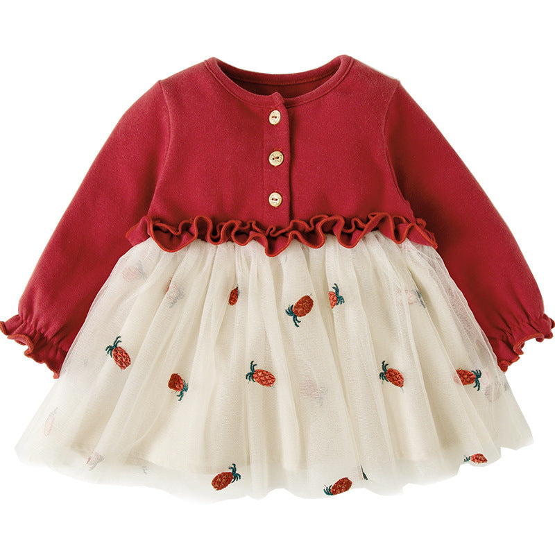 Baby Girl Princess Skirt Spring And Autumn New Spring Skirt 3 Year Old Girl Dress Gauze Skirt 1 Year Old Baby Dress
