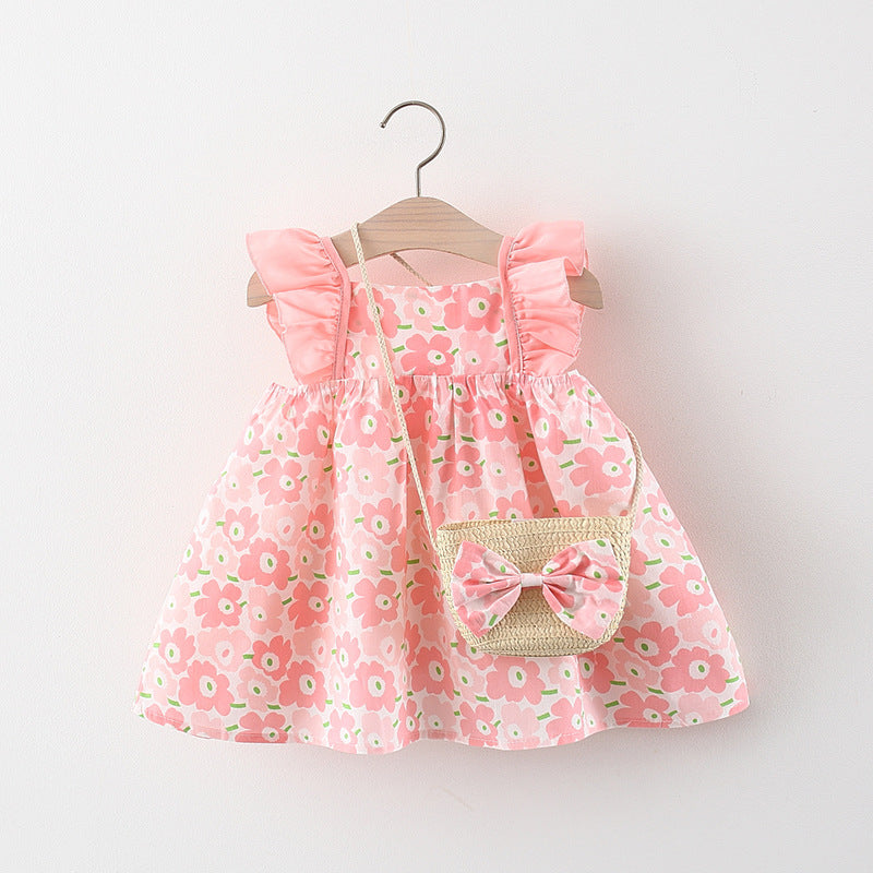Children's Skirt Girl Baby Summer Dress New Sleeveless Cute Dress Girls Beach Skirt