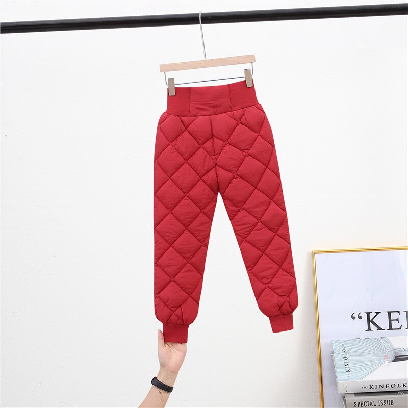Warm Thicken Boys Girls Down Pants Winter Children High Quality Trousers Teens Boy Girl Down Trousers Kids Ski Down Padded Pants