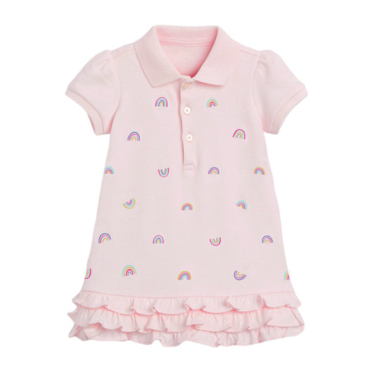 Children's Dress Summer New Children's Clothing Solid Color Girls' Dress Knitted Children's Skirt