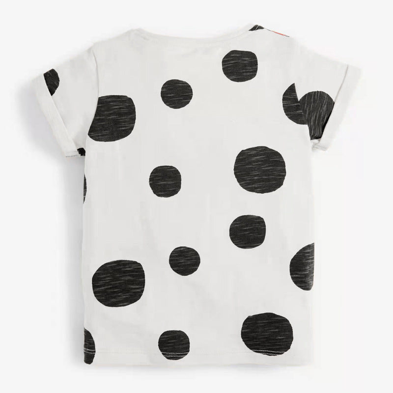 Children's t-Shirt  Clothing Summer New Girls' t-Shirt Knitted Cute Cotton Bottoming Shirt