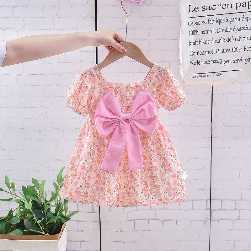 Princess Skirt Girls Summer Dress Children's Skirt Summer Thin Section Baby Foreign Style 1 Year Old Dress Girl Baby