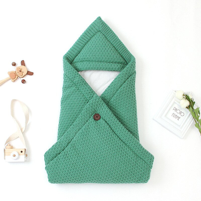 Winter Baby Sleeping Bags Warm Infant Envelopes Stroller Knitted Cocoon for Newborns Bebes Swaddle Wrapper Sleep Sack Schlafsack