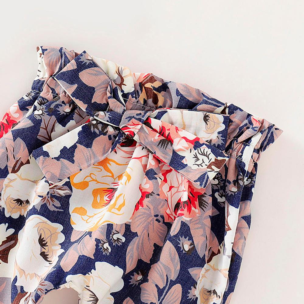 Cute Baby Girl Clothes Hot Sale Infant Long Sleeve Ruffles Solid Romper+Floral Pants+Headband Outfits Toddler Girl Clothes bebes