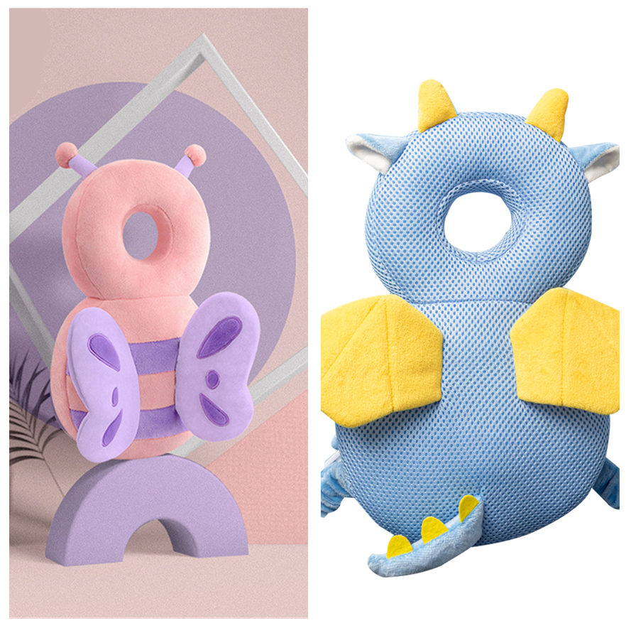 Baby Toddler Headrest Child Protection Baby Head Protection Cushion Cute Angel Wings