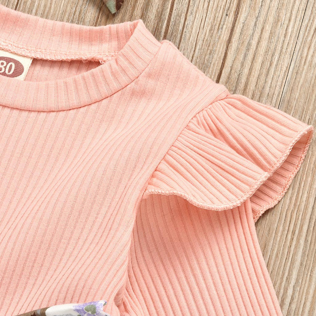 Girls Clothes European And American Printed Dress Suits