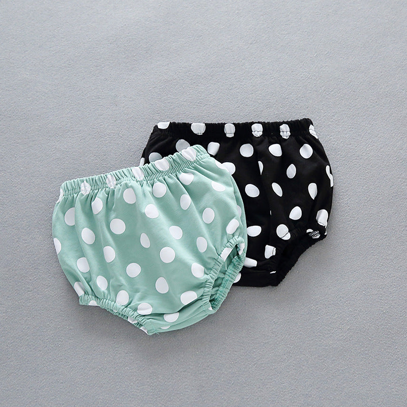 Children's Clothing Summer New Baby Poached Egg Print Vest Top Plus Polka Dot Bread Pants Two-Piece Suit