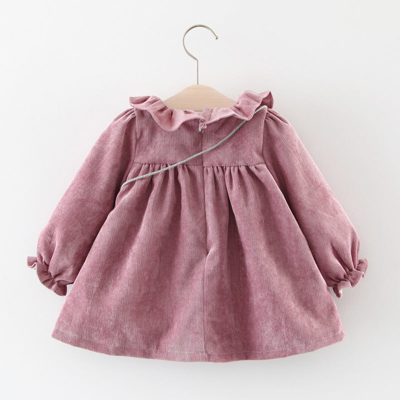 Foreign Trade Children's Wear 2021 Spring And Autumn New Version Of Girls' Cotton Long Sleeved Dress, Baby Princess Skirt Taobao Consignment