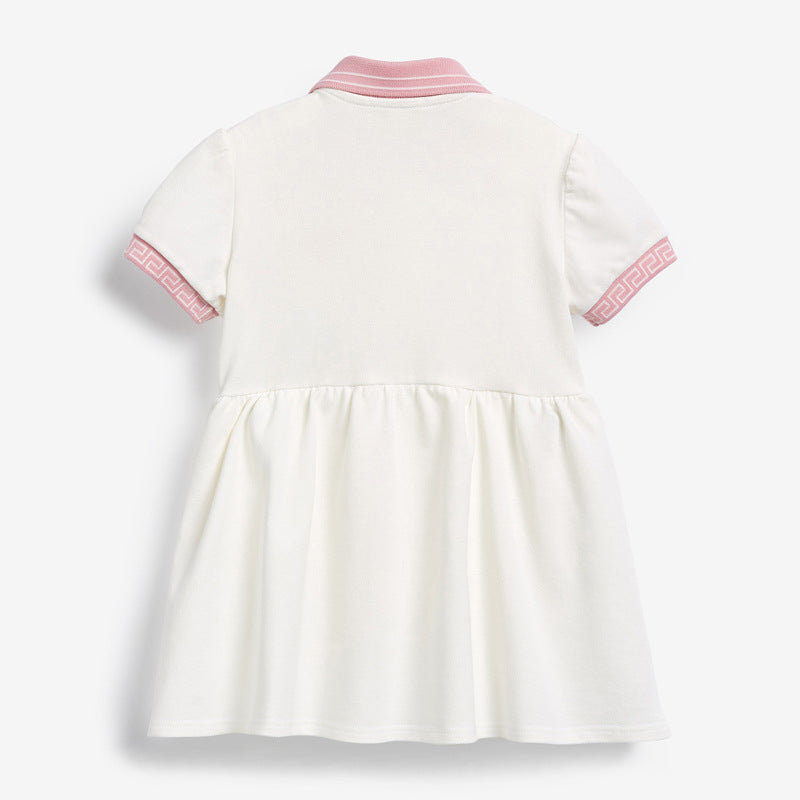 Children's Dress Children's Clothing Summer New Girl's Dress Cotton Short-Sleeved Children's Skirt