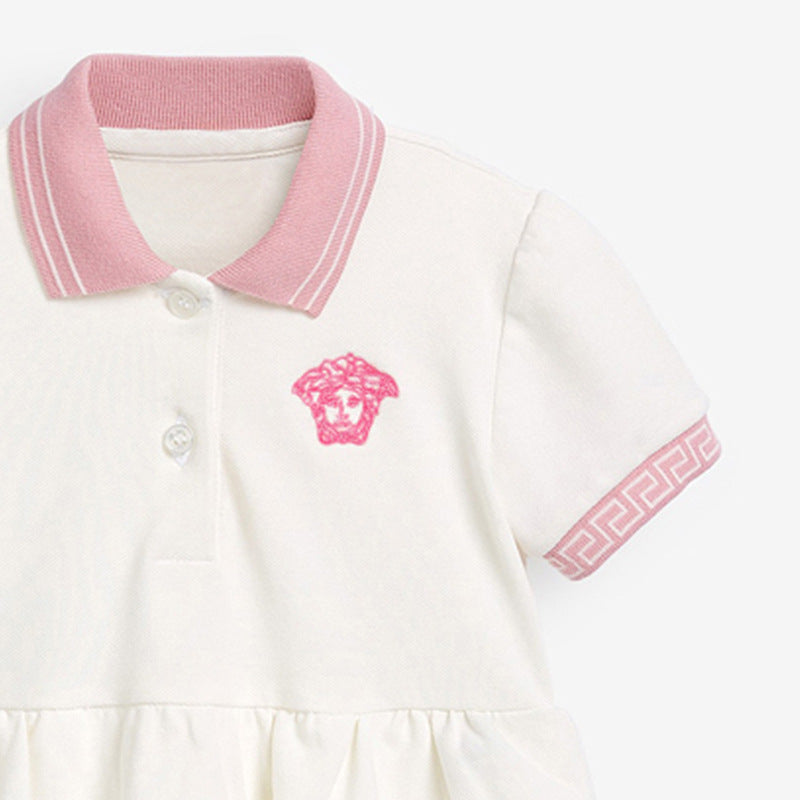 Children's Dress Children's Clothing Summer New Girl's Dress Cotton Short-Sleeved Children's Skirt