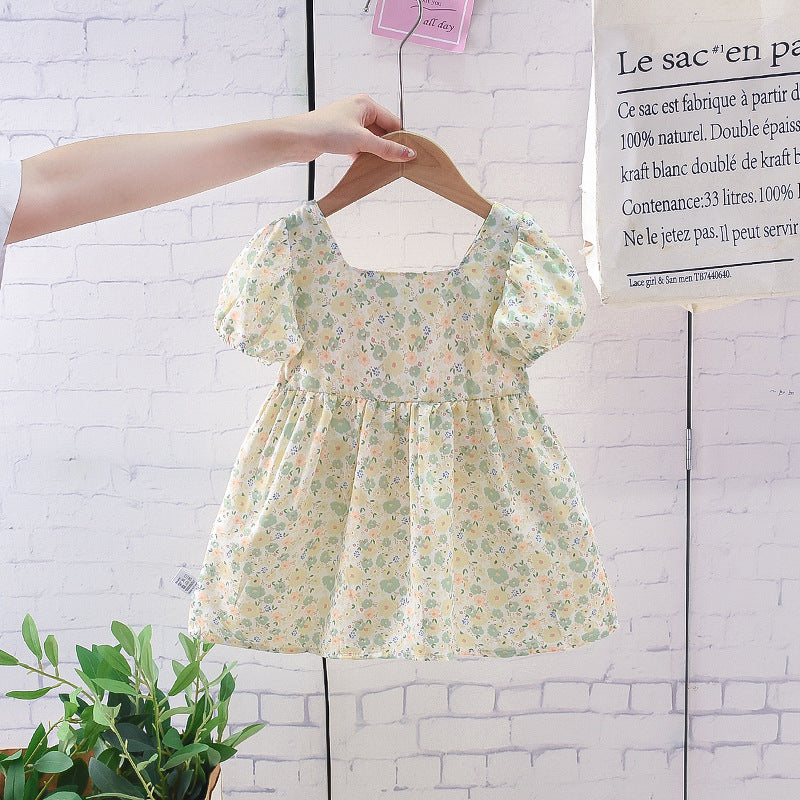 Princess Skirt Girls Summer Dress Children's Skirt Summer Thin Section Baby Foreign Style 1 Year Old Dress Girl Baby
